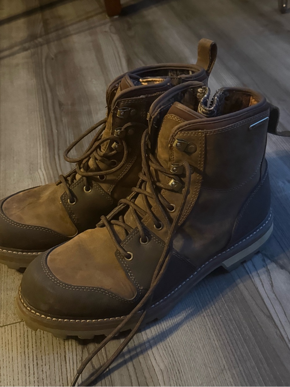 Men's Brown Nubuck Lace-Up Ankle Boots